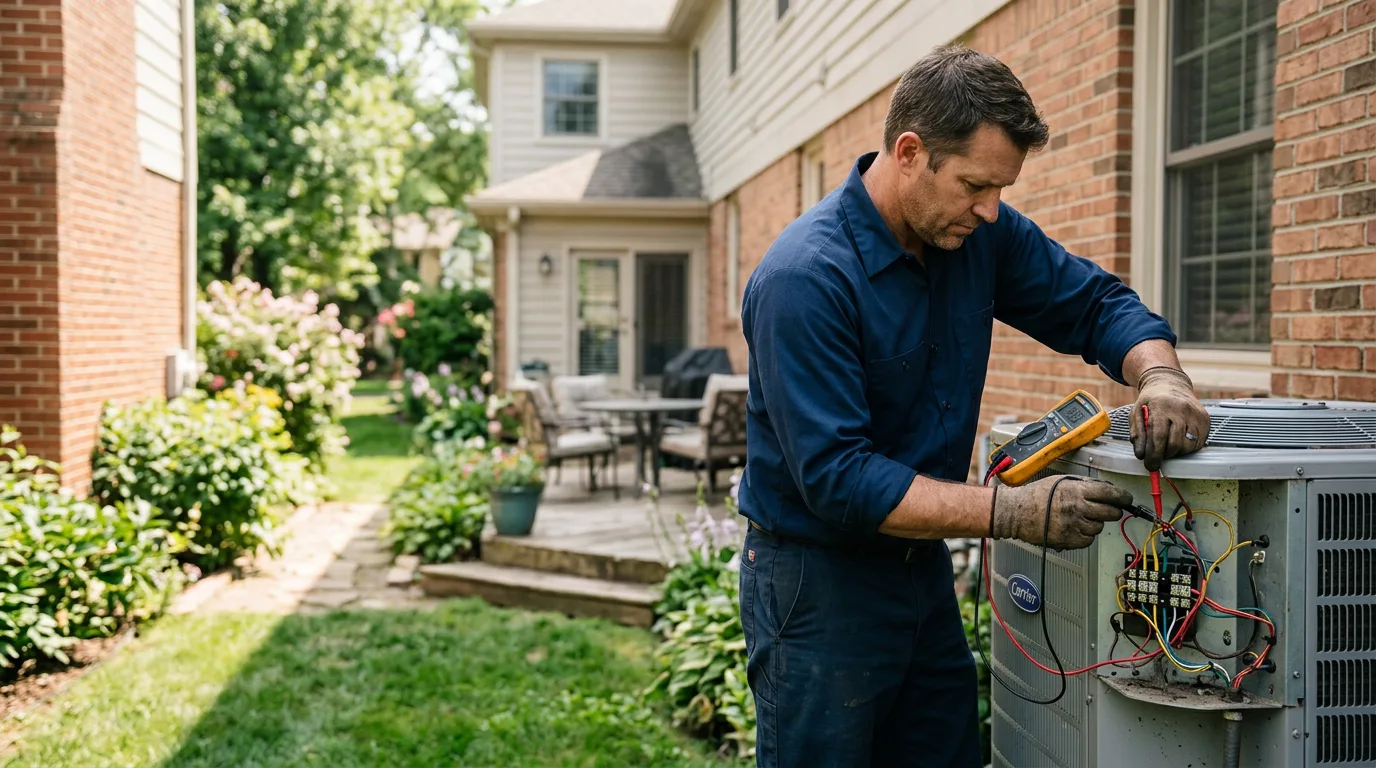 HVAC technician working near Bridgeville, CA